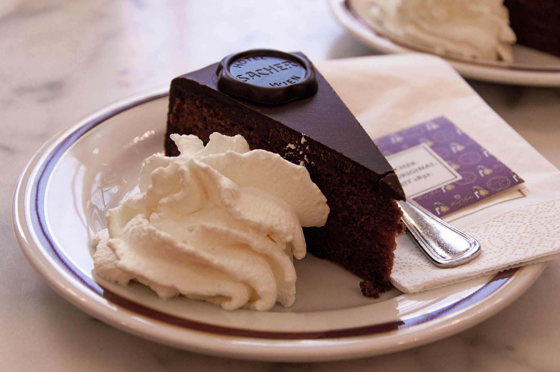 Torta Sacher all'Hotel Sacher di Vienna